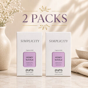 Pura Simplicity Honey Suckle Fragrance Refill 0.33 fl oz 2 Pack